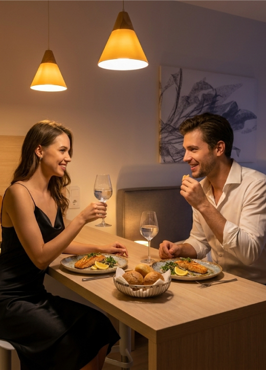 Breakfast and dinner at YES Botanica